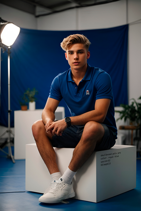 POLO PRO AZUL REY