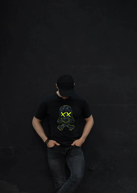 PLAYERA MILITARY SKULL